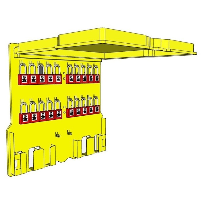 Stacja Lockout/Tagout,  na sprzęt LOTO (pusta stacja)