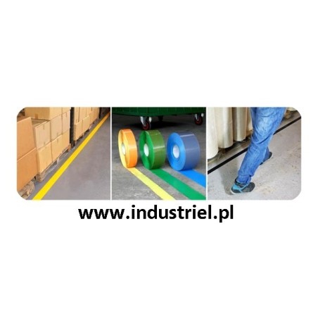 Taśma do oznaczania podłóg, samoprzylepna, żółta o szer: 50mm i dł: 33m TDP-50x33-YL