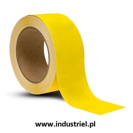 Taśma do oznaczania podłóg, samoprzylepna, żółta o szer: 50mm i dł: 33m TDP-50x33-YL