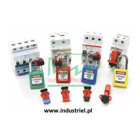 Kłódka Lockout BRADY 813596, żółta, z nylonowym kabłąkiem 38mm