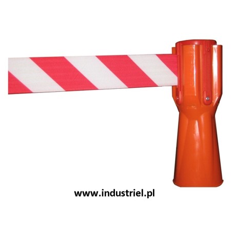 Zestaw wygrodzeniowy: 5 x pachołek 75cm + 5 x nakładka z taśmą 3,7m
