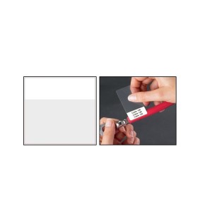 Etykiety samolaminujące na kable - do oznaczania daty następnego przeglądu, duże: 35x54mm