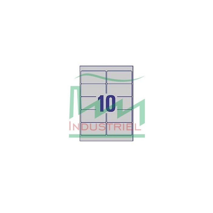 Etykiety znamionowe srebrne Avery L6012 - 20 rozmiar 96 x 50,8mm 