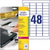 Etykiety zabezpieczające - plomby Avery Zweckform, A4, 20 ark./op., 45,7 x 21,2 mm, białe, poliestrowe