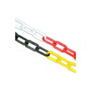 Łańcuszek plastikowy 2 kolory, ogniwo 6mm, na metry