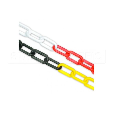 Łańcuszek plastikowy 2 kolory, ogniwo 6mm, na metry