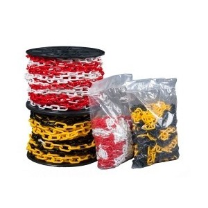 Łańcuszek plastikowy 2 kolory, ogniwo 6mm, na metry