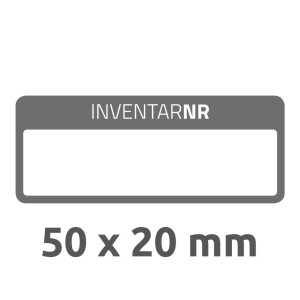 Tabliczki inwentaryzacyjne No Peel do opisu ręcznego, Avery Zweckform, 50 x 20mm, czarne ramki, 1 pole na tekst