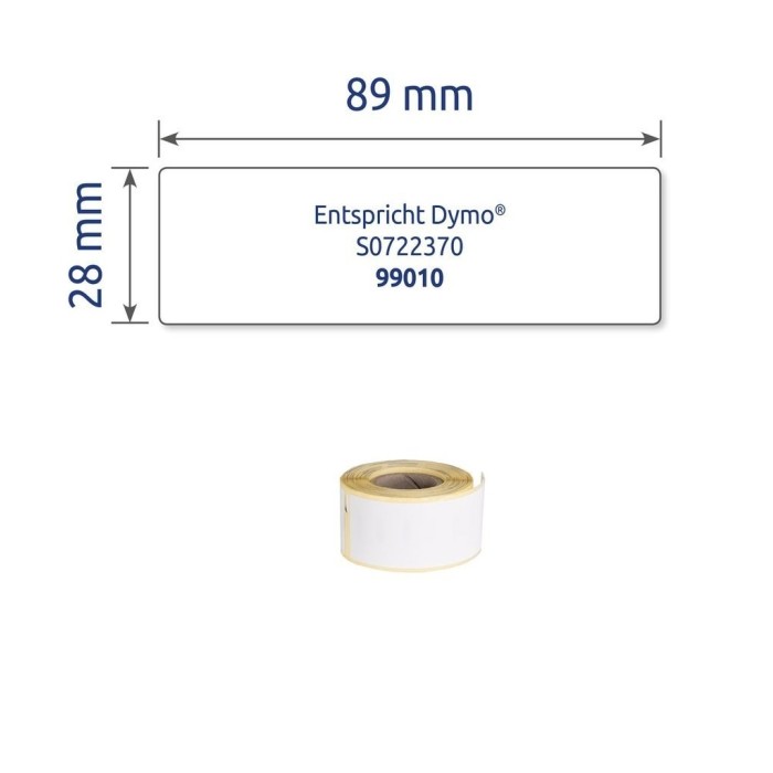 Etykiety adresowe Avery Zweckform w rolce do drukarek termicznych, 260 etyk./2rolki, 28 x 89 mm, trwałe, białe