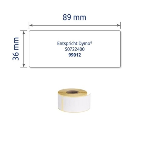Etykiety adresowe Avery Zweckform w rolce do drukarek termicznych, 520etyk./2rolki, 36 x 89 mm, trwałe, białe