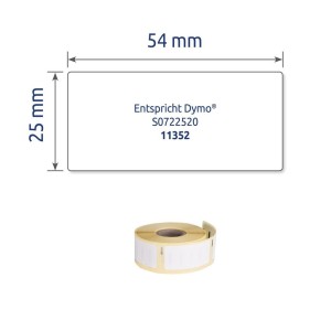 Etykiety adresowe Avery Zweckform w rolce do drukarek termicznych, 500etyk./1rolka, 25 x 54 mm, trwałe, białe