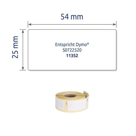 Etykiety adresowe Avery Zweckform w rolce do drukarek termicznych, 500etyk./1rolka, 25 x 54 mm, trwałe, białe