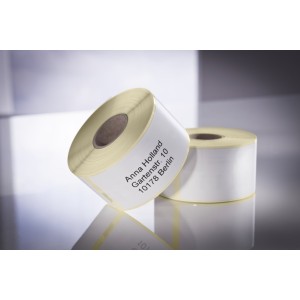 Etykiety adresowe Avery Zweckform w rolce do drukarek termicznych, 500etyk./1rolka, 25 x 54 mm, trwałe, białe