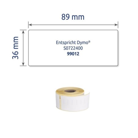 Etykiety adresowe Avery Zweckform w rolce do drukarek termicznych, 260etyk./1rolka, 36 x 89 mm, trwałe, białe