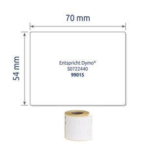 Etykiety uniwersalne Avery Zweckform w rolce do drukarek termicznych, 160etyk./1rolka, 54 x 70 mm, trwałe, białe