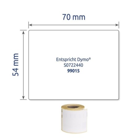 Etykiety uniwersalne Avery Zweckform w rolce do drukarek termicznych, 160etyk./1rolka, 54 x 70 mm, trwałe, białe