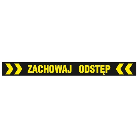 Naklejki podłogowe ZACHOWAJ ODSTĘP