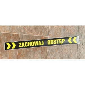 Naklejki podłogowe ZACHOWAJ ODSTĘP