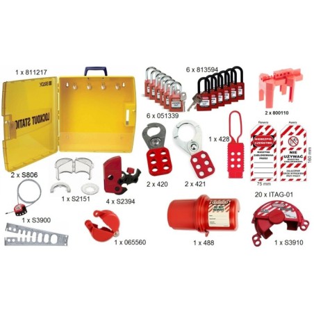 Optymalny zestaw LOTO Lockout/Tagout