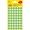 Kolorowe kółka do zaznaczania Avery Zweckform, 270 etyk./op., Ø12 mm, zielone odblaskowe