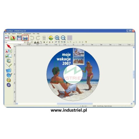 Etykiety na płyty CD/DVD Avery Zweckform, L6015-25, 50 naklejek