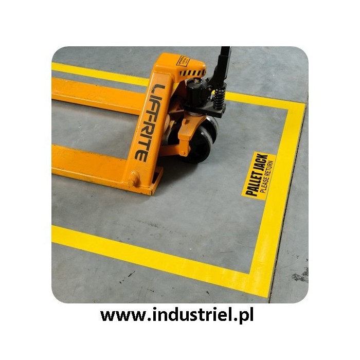 Taśma do oznaczania podłóg, samoprzylepna, żółta o szer: 50mm i dł: 33m TDP-50x33-YL