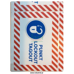 Etykieta samoprzylepna do oznaczania punktów Lockout-Tagout