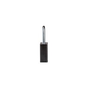 Kłódka BRADY, SafeKey, czarna, aluminiowa, ze stalowym kabłąkiem 38mm, różne klucze