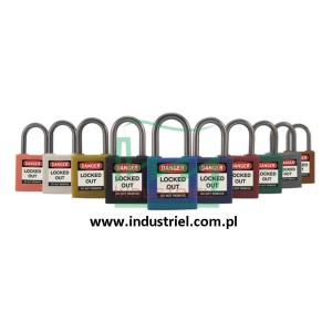 Kompaktowe kłódki Lockout-Tagout BRADY, ze aluminiowym kabłąkiem 50mm