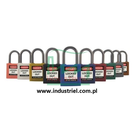 Kompaktowe kłódki Lockout-Tagout BRADY, ze aluminiowym kabłąkiem 50mm