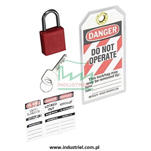 Kompaktowe kłódki Lockout-Tagout BRADY, ze aluminiowym kabłąkiem 50mm