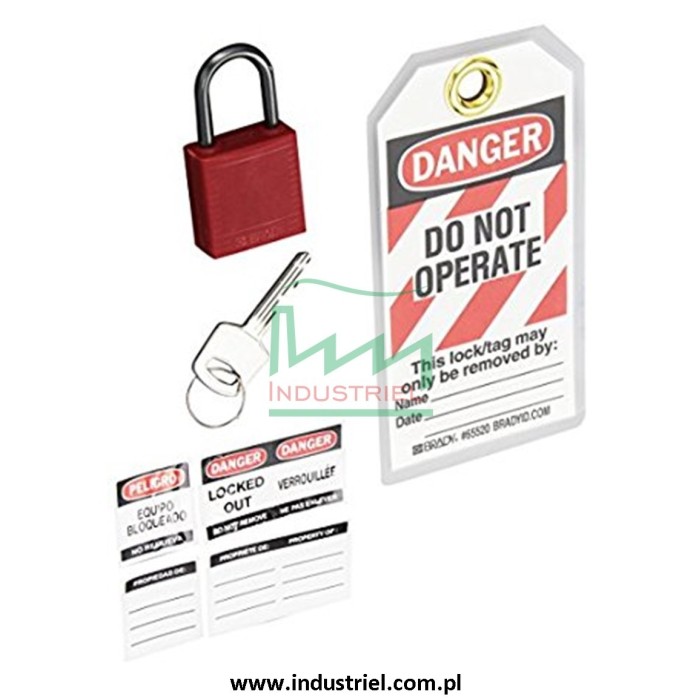 Kompaktowe kłódki Lockout-Tagout BRADY, ze aluminiowym kabłąkiem 50mm