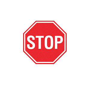 Naklejka podłogowa STOP