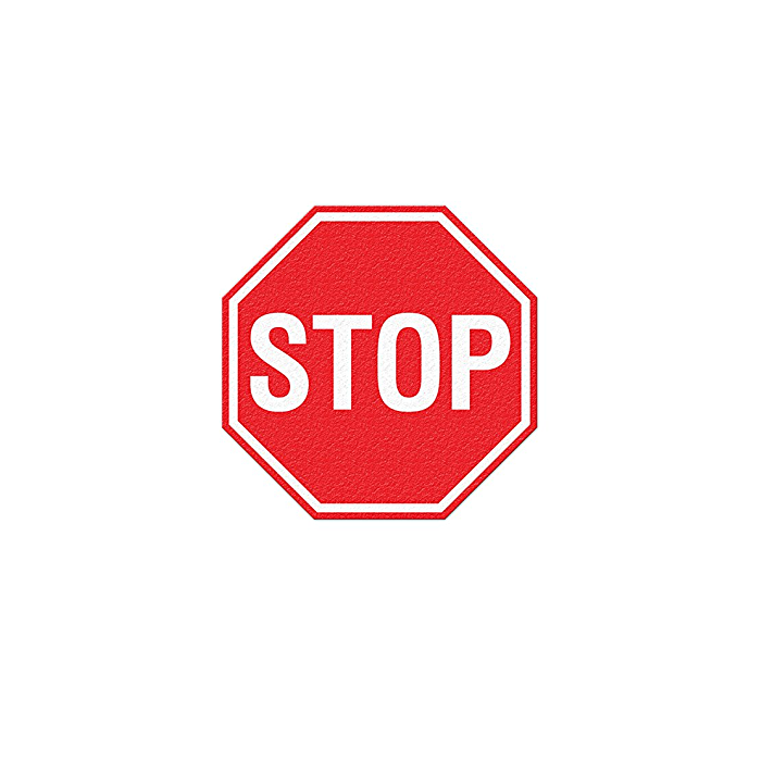Naklejka podłogowa STOP