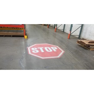 Naklejka podłogowa STOP