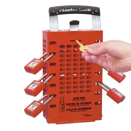 Skrzynka blokowania grupowego Lock-Box Masterlock, przenośna, lub na ścianę