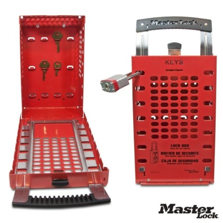 Skrzynka blokowania grupowego Lock-Box Masterlock, przenośna, lub na ścianę