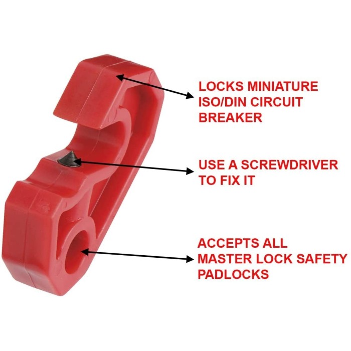 Uniwersalna blokada Lockout na miniaturowe wyłączniki prądu eSy