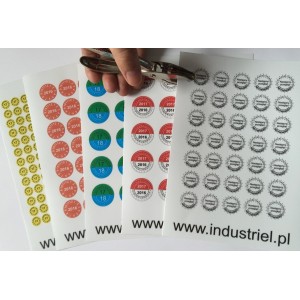 Etykiety inspekcyjne Industriel EI1-20-25