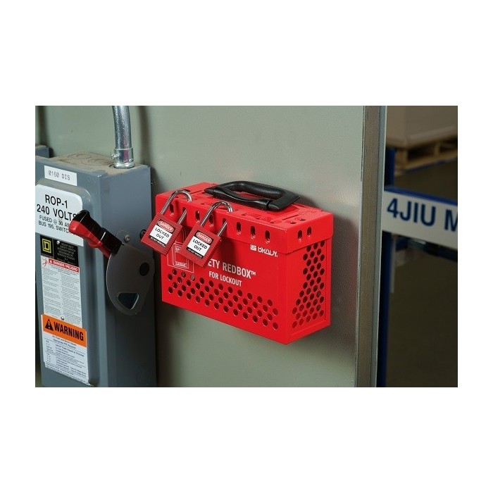 Skrzynka blokowania grupowego Lock-Box BRADY, przenośna, lub na ścianę