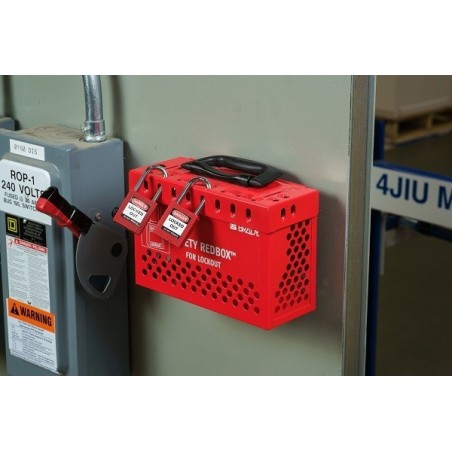 Skrzynka blokowania grupowego Lock-Box BRADY, przenośna, lub na ścianę