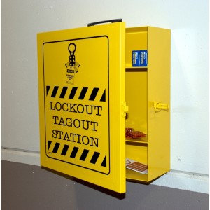 Metalowa szafka na sprzęt LOTO (pusta stacja) Lockout/Tagout,