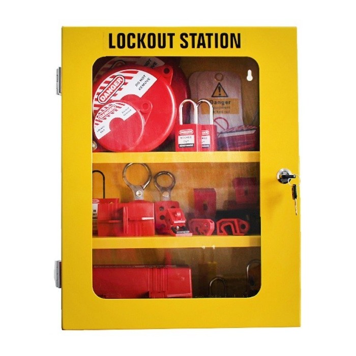 Metalowa szafka na sprzęt LOTO (pusta stacja) Lockout/Tagout,