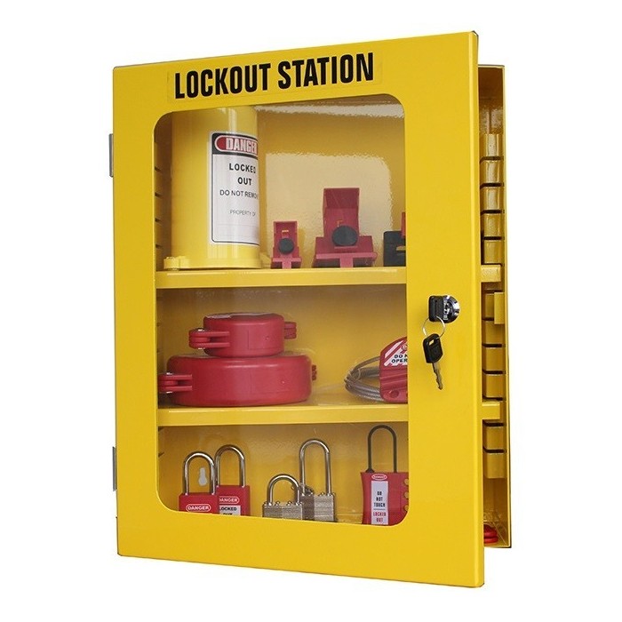 Metalowa szafka na sprzęt LOTO (pusta stacja) Lockout/Tagout,