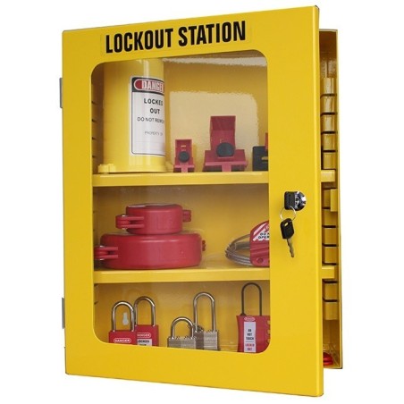 Metalowa szafka na sprzęt LOTO (pusta stacja) Lockout/Tagout,