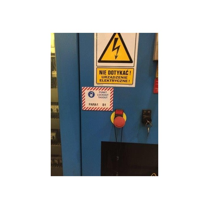 Tabliczka do oznaczania punktów Lockout-Tagout