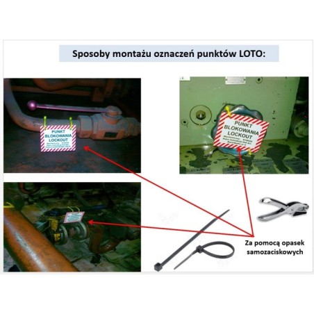Tabliczka do oznaczania punktów Lockout-Tagout