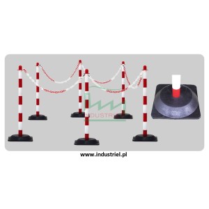 Łańcuszek plastikowy 2 kolory, ogniwo 6mm, na metry