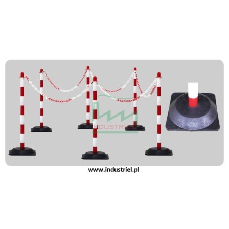 Łańcuszek plastikowy 2 kolory, ogniwo 6mm, na metry
