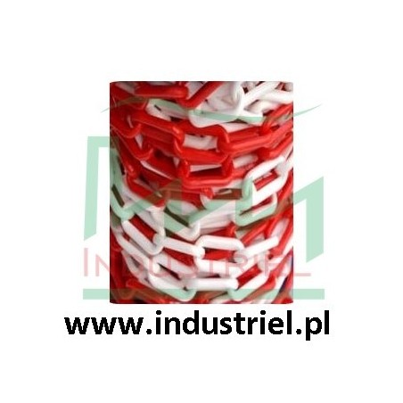 Łańcuszek plastikowy 2 kolory, ogniwo 6mm, na metry